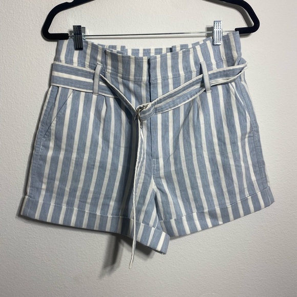 Frame Casual Linen Shorts Stripe - Picture 6 of 8